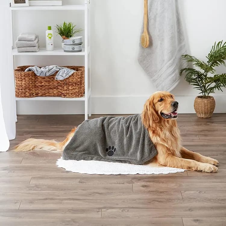 Serviette microfibre pour chien